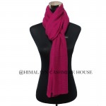 Pink Knitted Cashmere Shawl